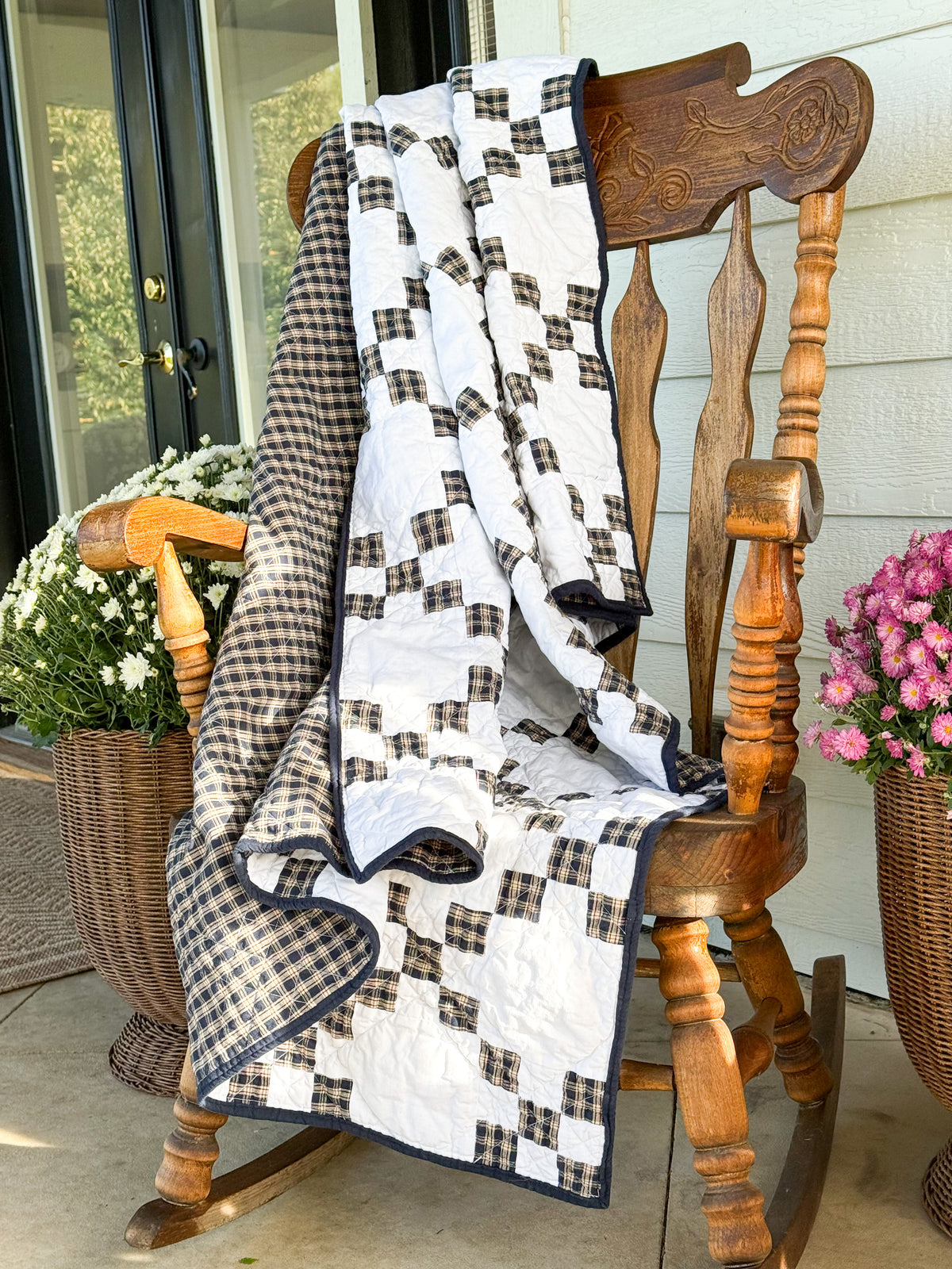 The Hawthorne Quilt-Navy